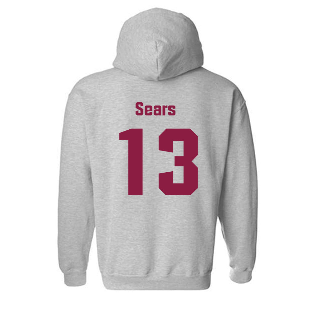 Virginia Tech - NCAA Women's Basketball : Kate Sears - Fashion Shersey Hooded Sweatshirt-1