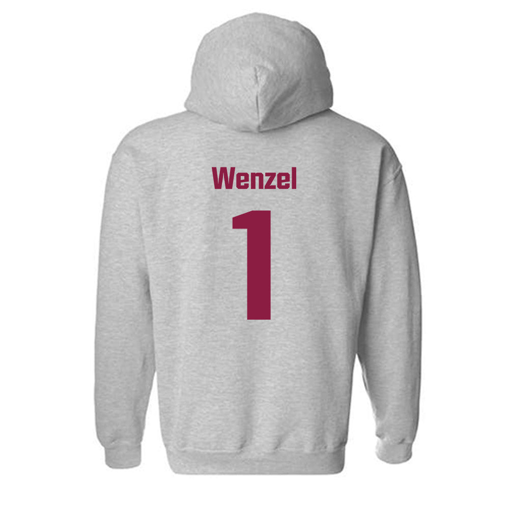 Virginia Tech - NCAA Women's Basketball : Carleigh Wenzel - Fashion Shersey Hooded Sweatshirt-1