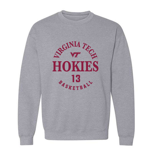 Virginia Tech - NCAA Women's Basketball : Kate Sears - Fashion Shersey Crewneck Sweatshirt-0