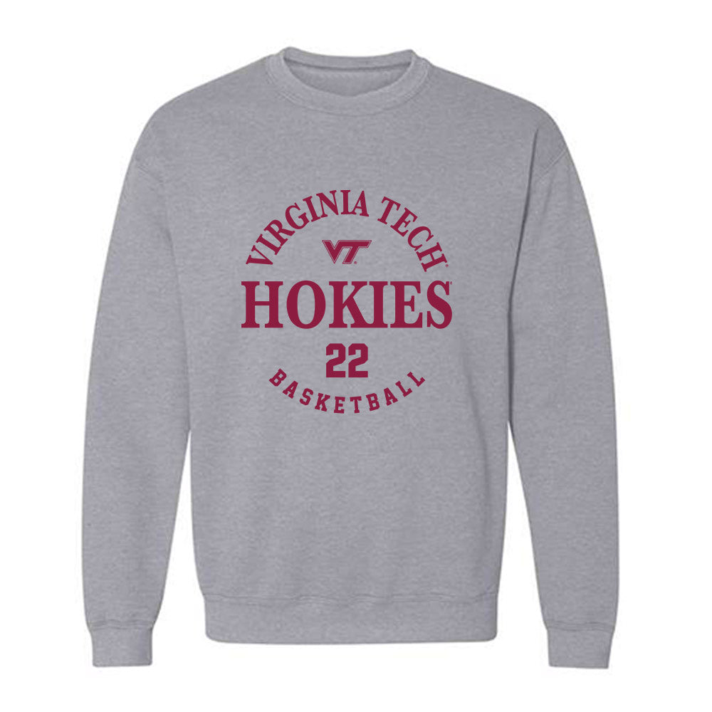 Virginia Tech - NCAA Men's Basketball : Solomon Davis - Fashion Shersey Crewneck Sweatshirt-0