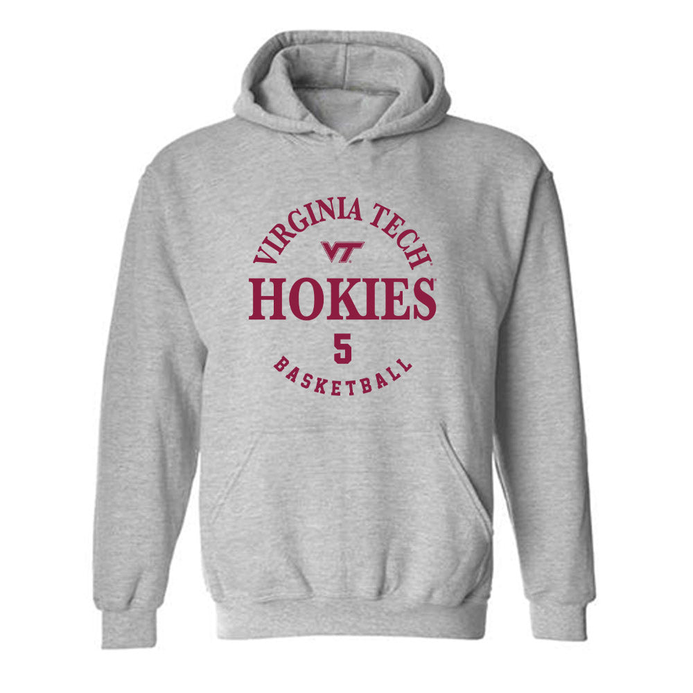 Virginia Tech - NCAA Men's Basketball : SinCere Jones - Fashion Shersey Hooded Sweatshirt-0