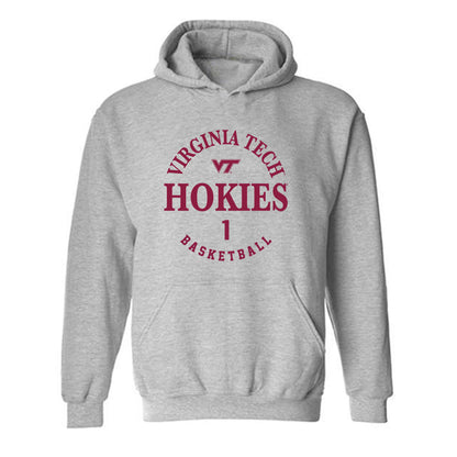 Virginia Tech - NCAA Women's Basketball : Carleigh Wenzel - Fashion Shersey Hooded Sweatshirt-0