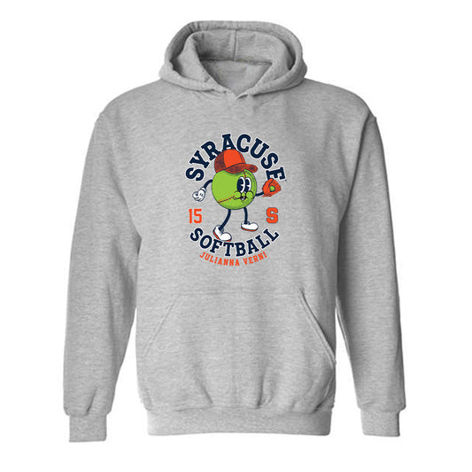 Syracuse - NCAA Softball : Julianna Verni - Fashion Shersey Hooded Sweatshirt-0