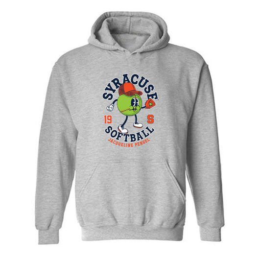 Syracuse - NCAA Softball : Jacqueline Pengel - Fashion Shersey Hooded Sweatshirt-0