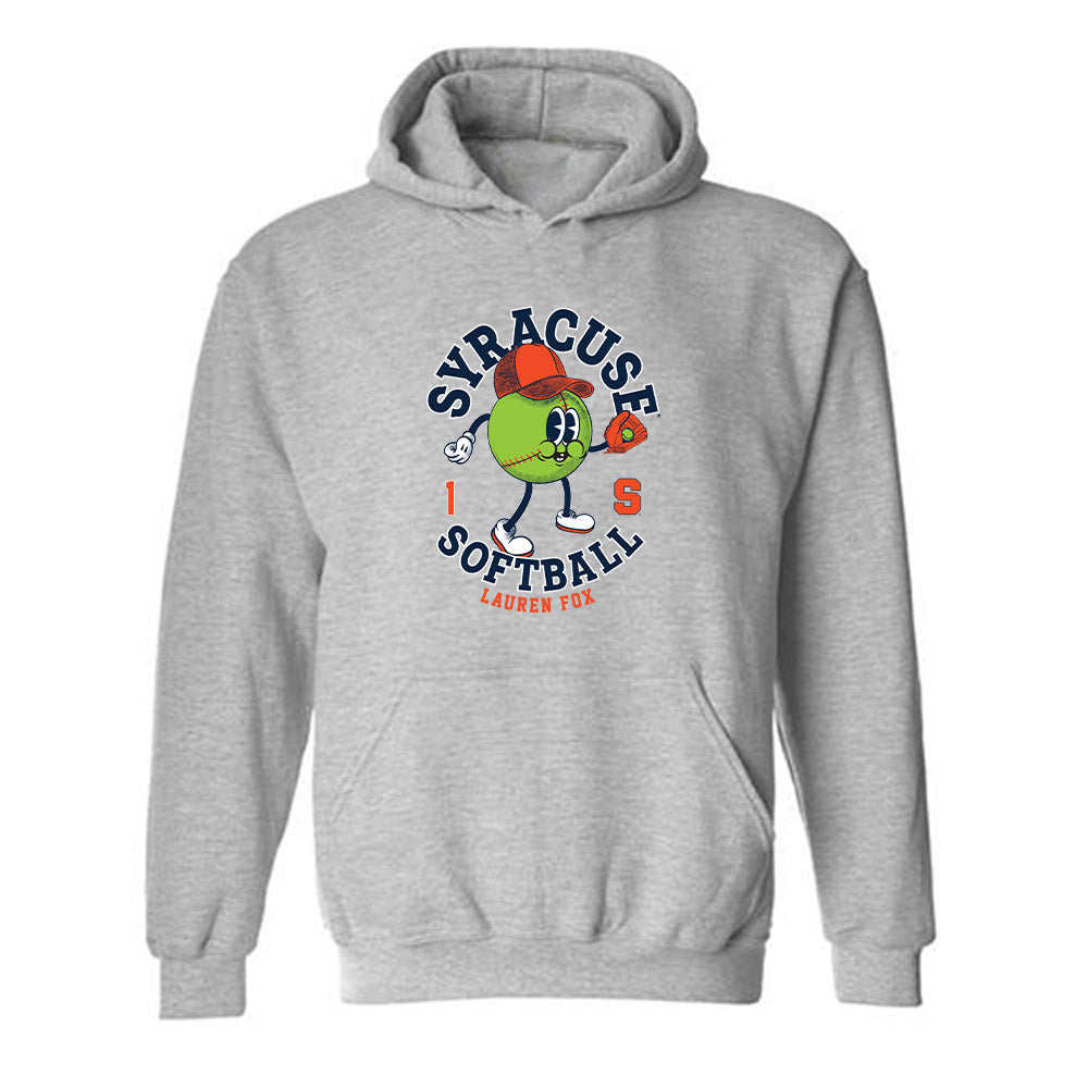 Syracuse - NCAA Softball : Lauren Fox - Fashion Shersey Hooded Sweatshirt-0