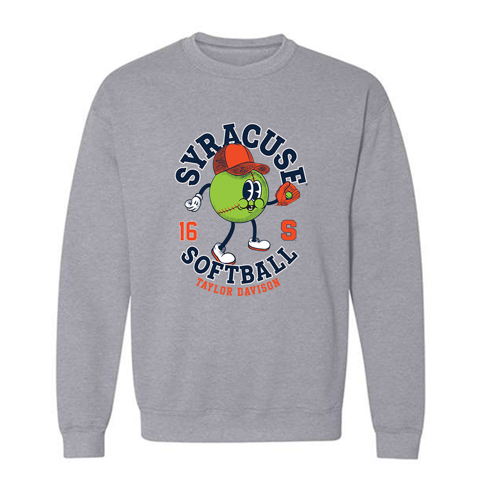 Syracuse - NCAA Softball : Taylor Davison - Fashion Shersey Crewneck Sweatshirt-0