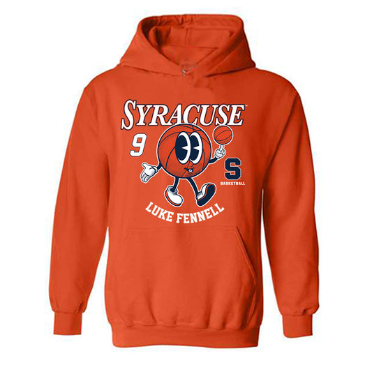 Syracuse - NCAA Men's Basketball : Luke Fennell - Fashion Shersey Hooded Sweatshirt-0