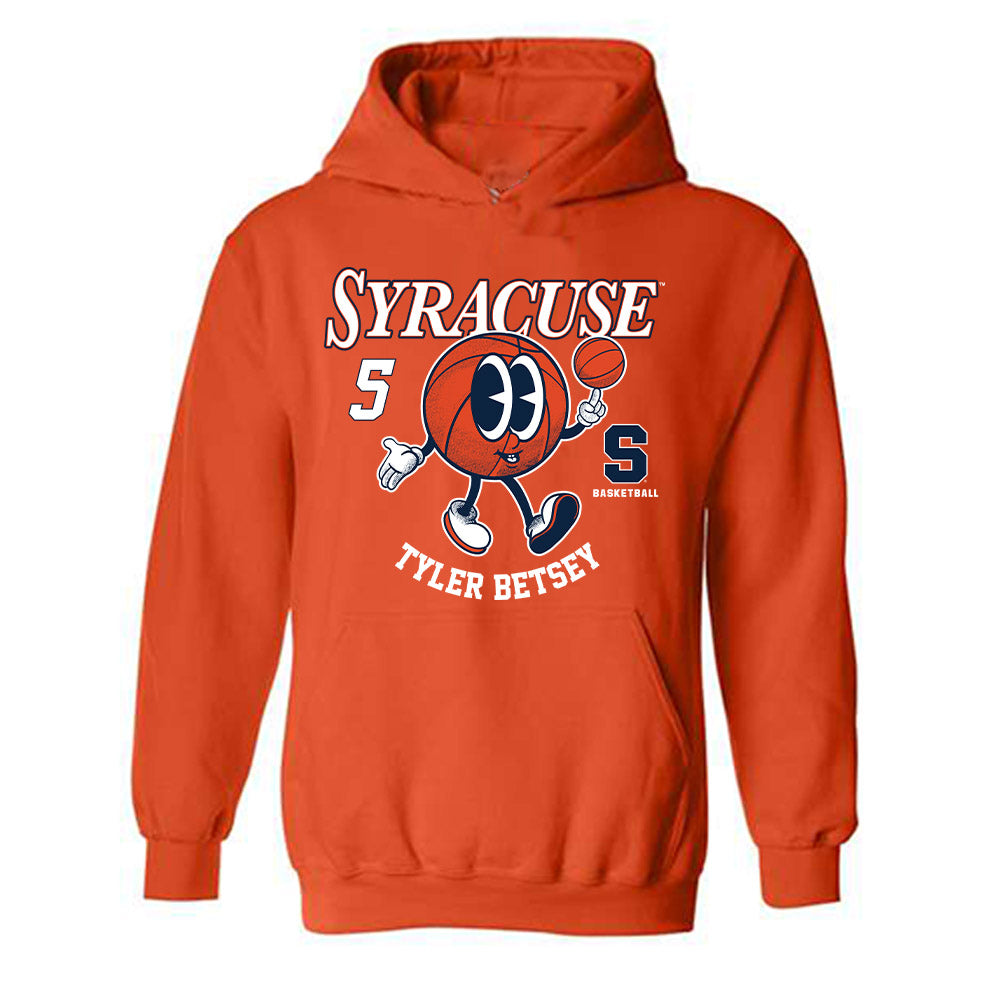 Syracuse - NCAA Men's Basketball : Tyler Betsey - Fashion Shersey Hooded Sweatshirt-0