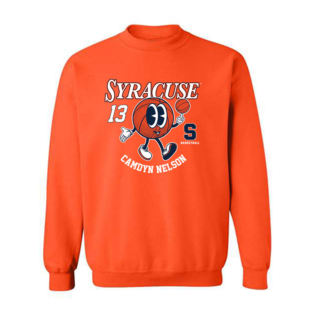 Syracuse - NCAA Women's Basketball : Camdyn Nelson - Fashion Shersey Crewneck Sweatshirt-0
