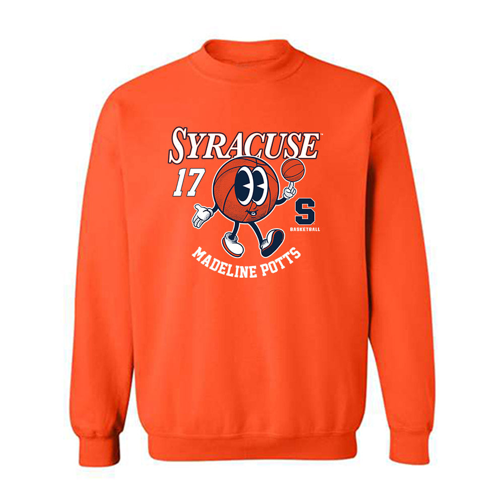 Syracuse - NCAA Women's Basketball : Madeline Potts - Fashion Shersey Crewneck Sweatshirt-0