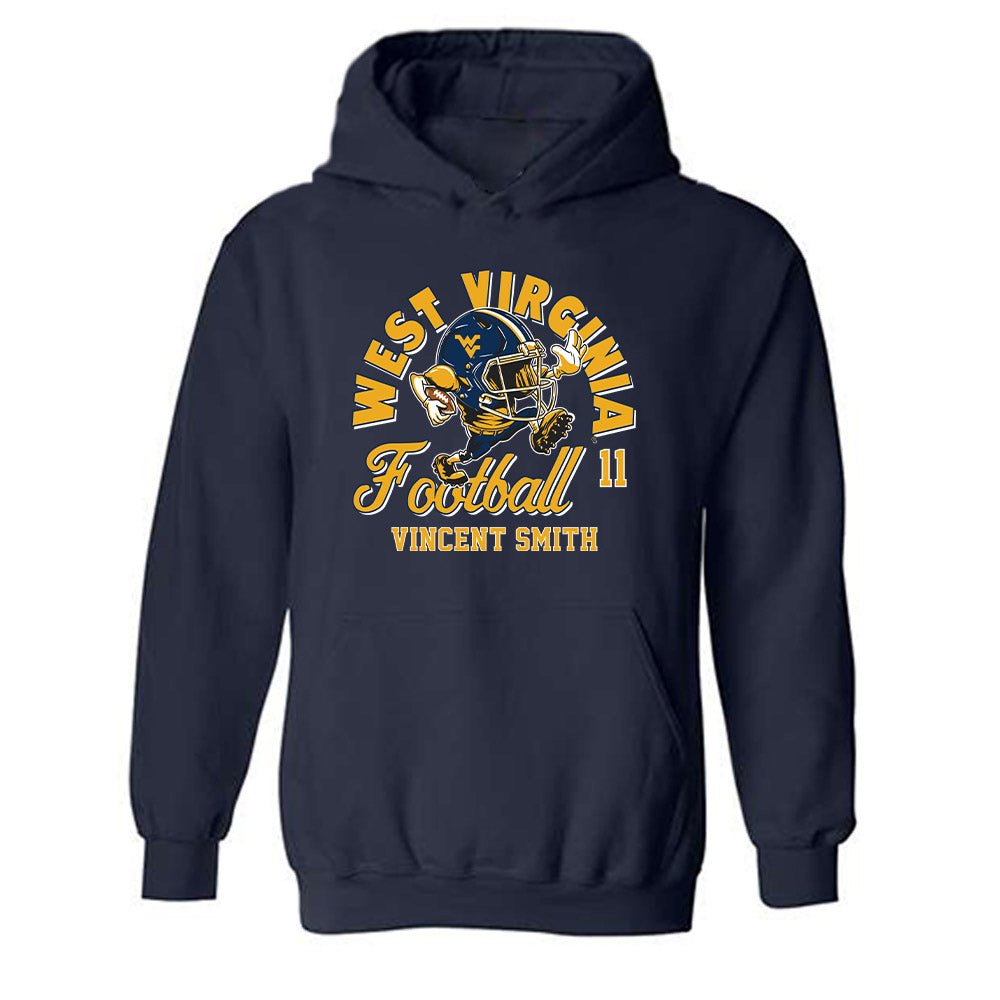 West Virginia - NCAA Football : Vincent Smith - Fashion Shersey Hooded Sweatshirt-0