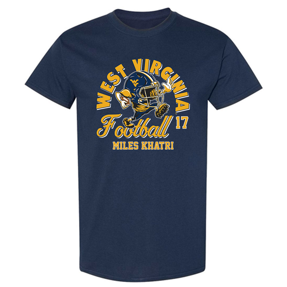 West Virginia - NCAA Football : Miles Khatri - Fashion Shersey T-Shirt-0