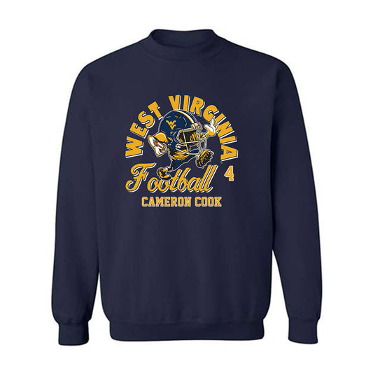 West Virginia - NCAA Football : Cameron Cook - Fashion Shersey Crewneck Sweatshirt-0