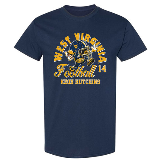 West Virginia - NCAA Football : Keon Hutchins - Fashion Shersey T-Shirt-0