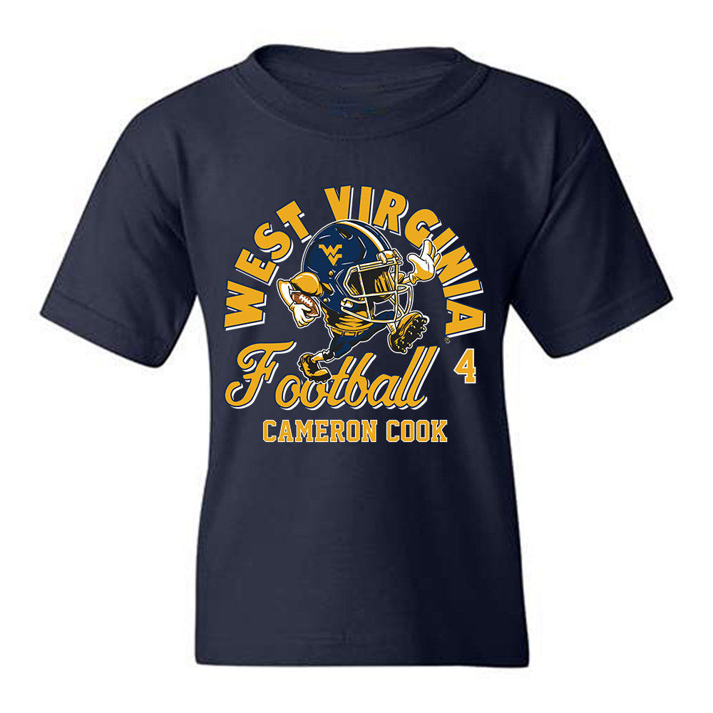 West Virginia - NCAA Football : Cameron Cook - Fashion Shersey Youth T-Shirt-0