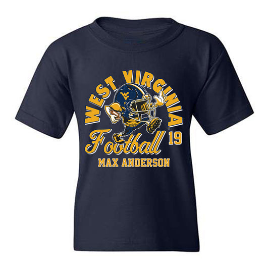 West Virginia - NCAA Football : Max Anderson - Fashion Shersey Youth T-Shirt-0