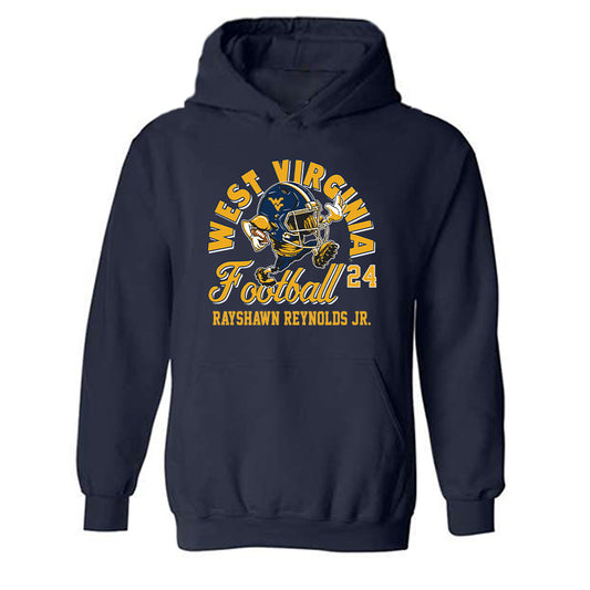 West Virginia - NCAA Football : Rayshawn Reynolds Jr. - Fashion Shersey Hooded Sweatshirt-0