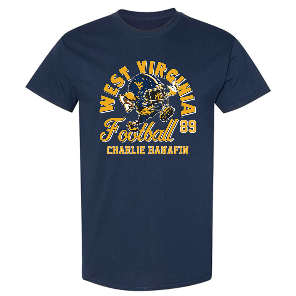 West Virginia - NCAA Football : Charlie Hanafin - Fashion Shersey T-Shirt-0