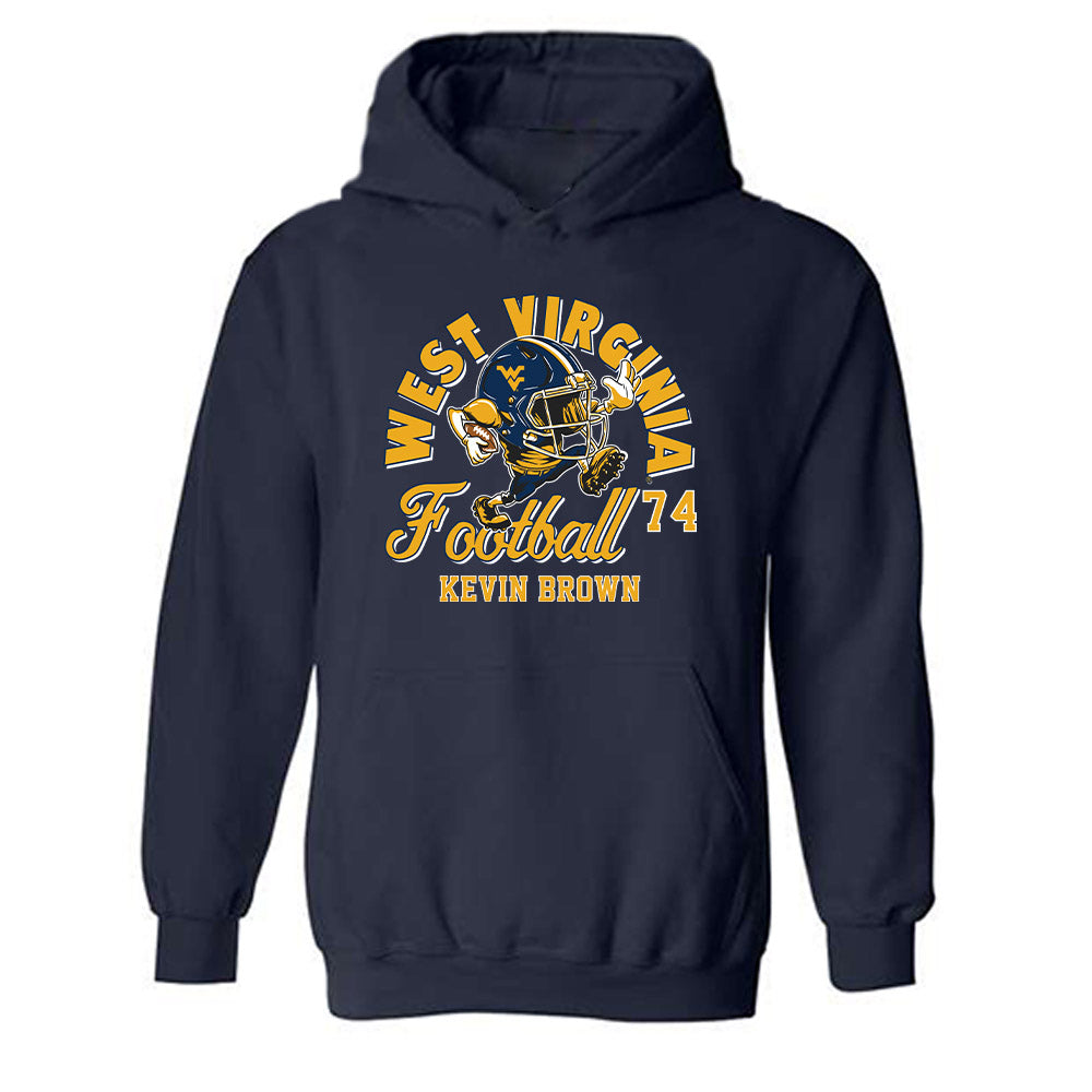 West Virginia - NCAA Football : Kevin Brown - Fashion Shersey Hooded Sweatshirt-0