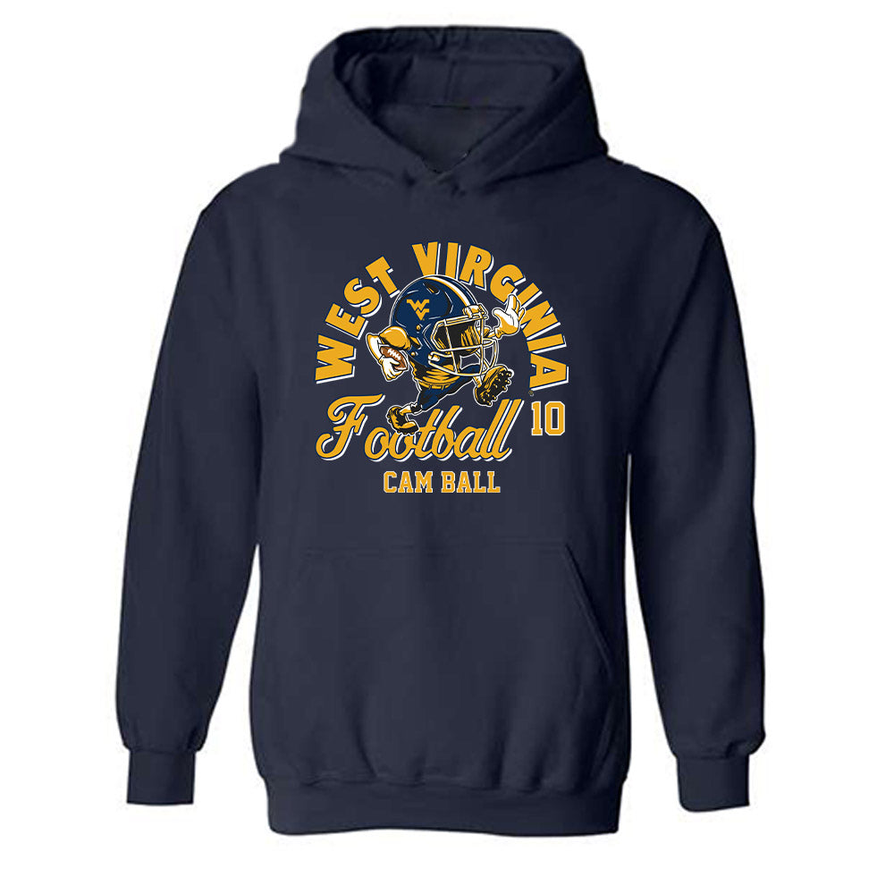West Virginia - NCAA Football : Cam Ball - Fashion Shersey Hooded Sweatshirt-0