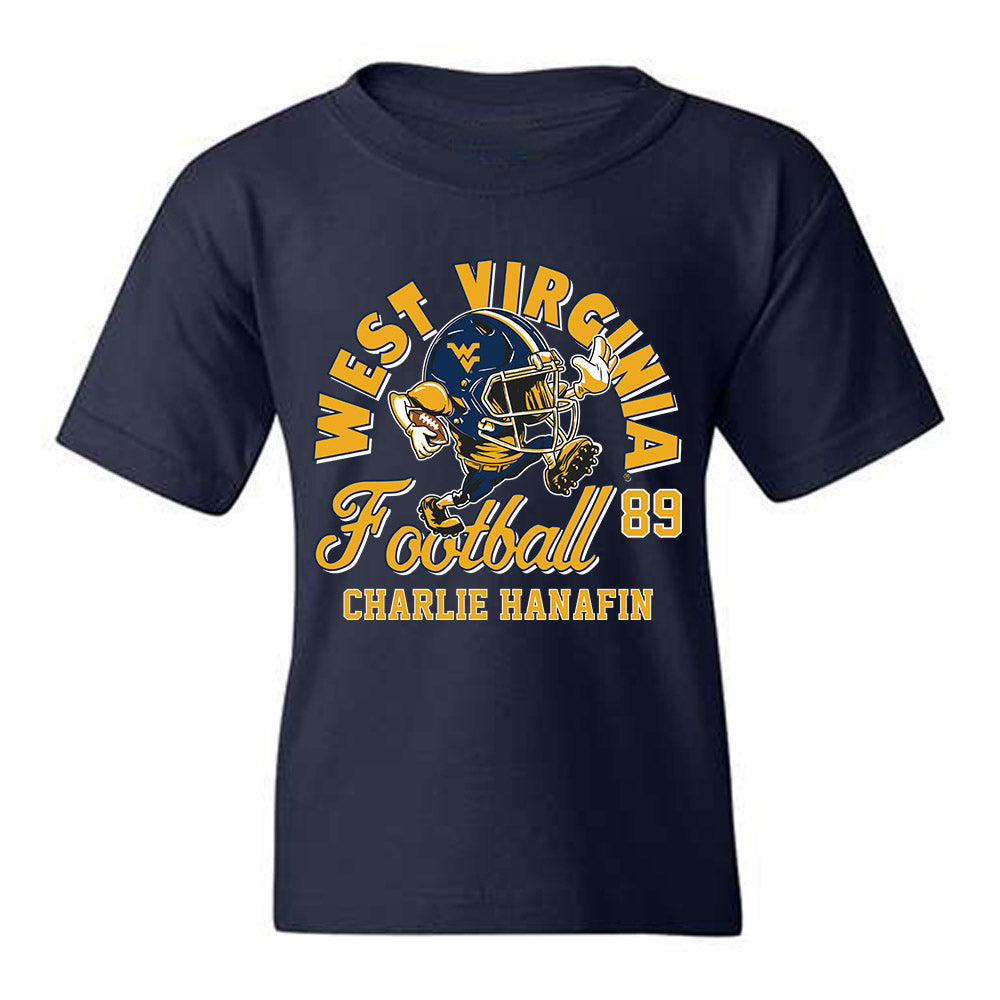 West Virginia - NCAA Football : Charlie Hanafin - Fashion Shersey Youth T-Shirt-0