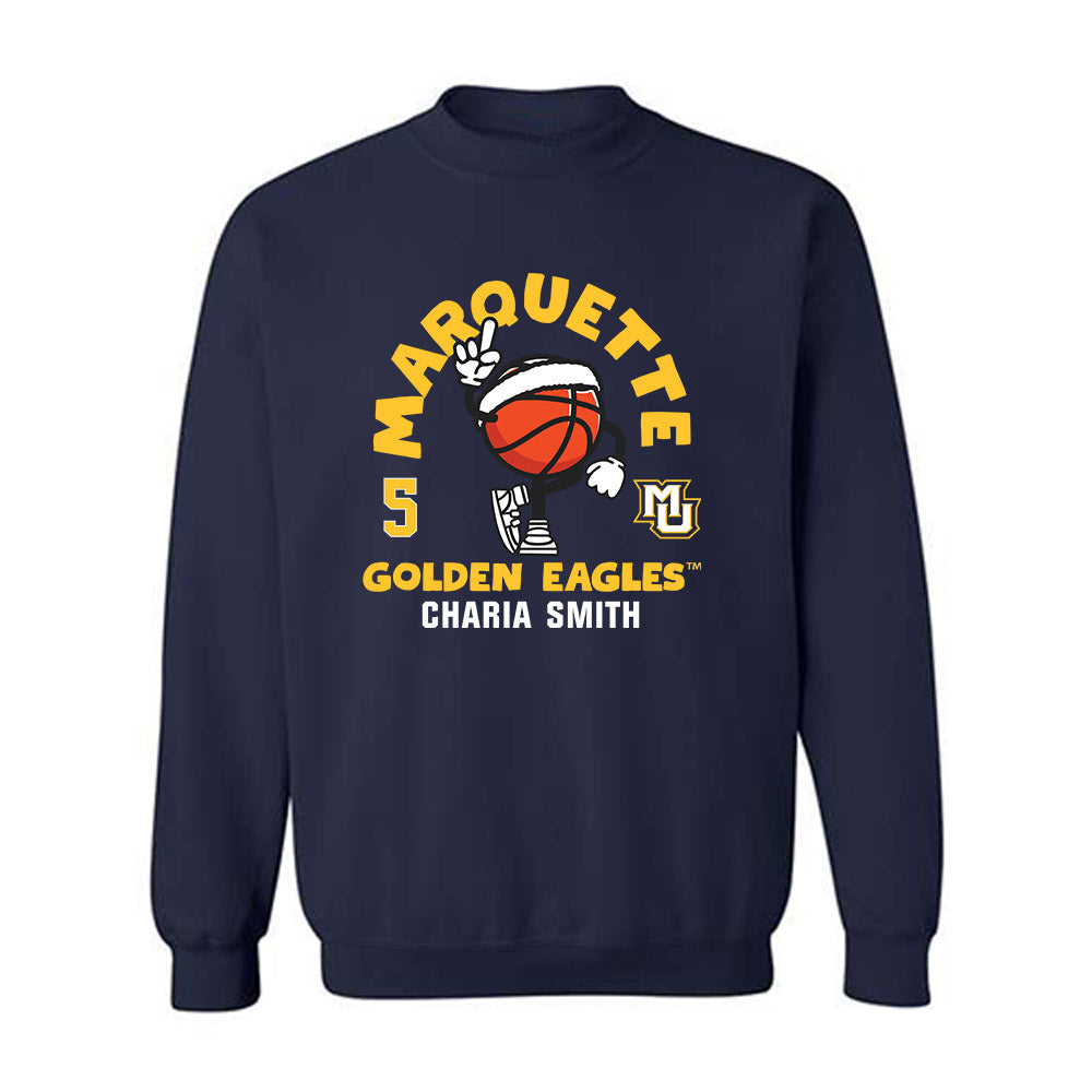Marquette - NCAA Women's Basketball : Charia Smith - Fashion Shersey Crewneck Sweatshirt-0