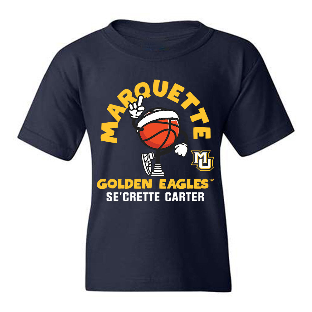 Marquette - NCAA Women's Basketball : Se'Crette Carter - Fashion Shersey Youth T-Shirt-0