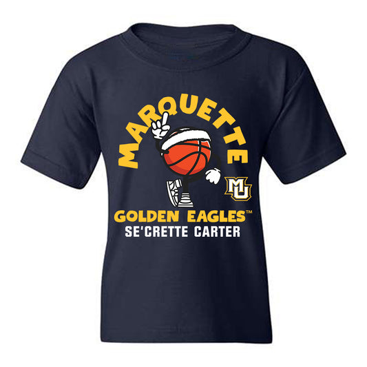 Marquette - NCAA Women's Basketball : Se'Crette Carter - Fashion Shersey Youth T-Shirt-0