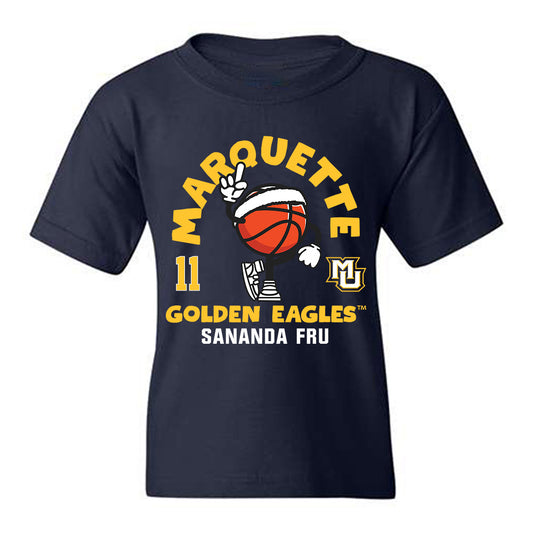 Marquette - NCAA Men's Basketball : Sananda Fru - Fashion Shersey Youth T-Shirt-0