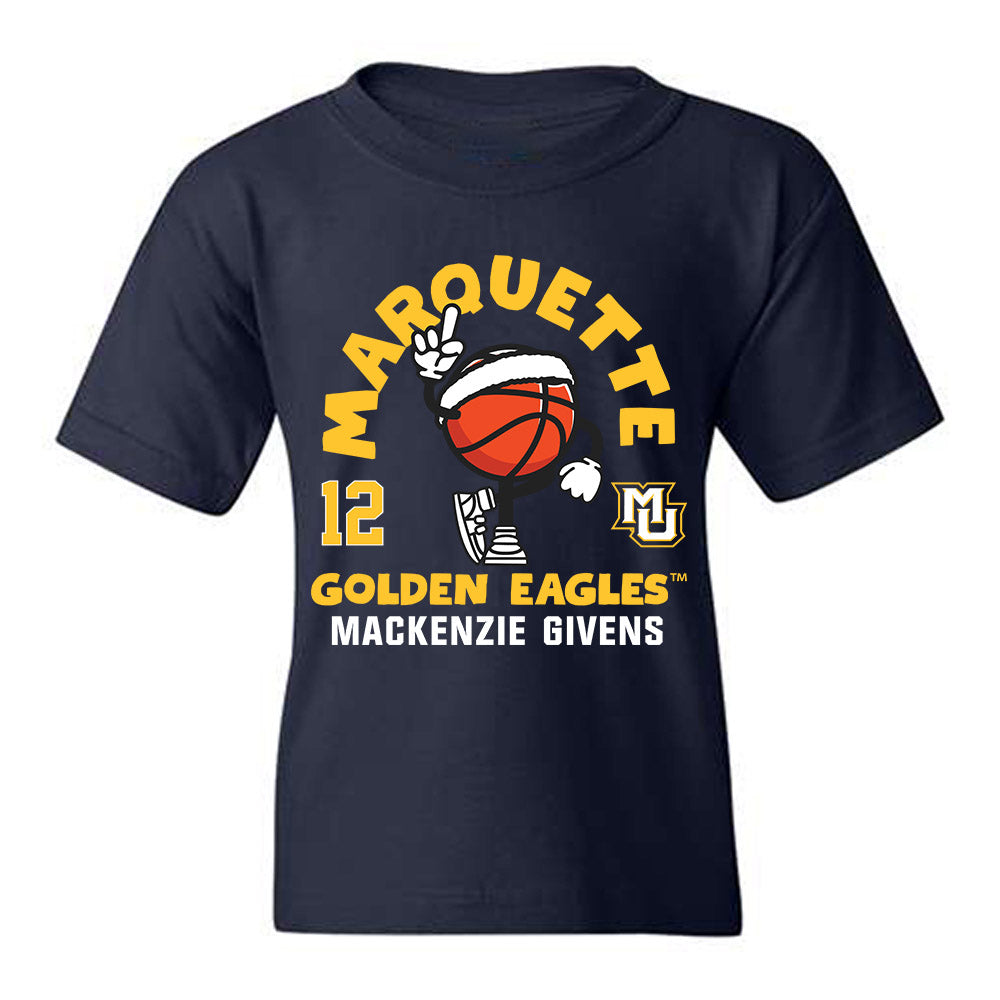 Marquette - NCAA Women's Basketball : Mackenzie Givens - Fashion Shersey Youth T-Shirt-0