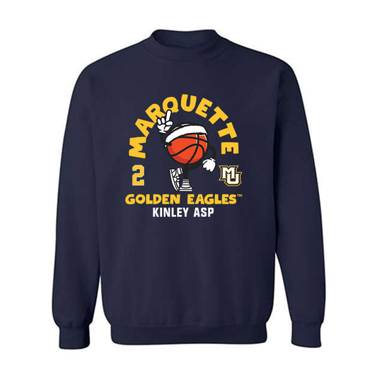Marquette - NCAA Women's Basketball : Kinley Asp - Fashion Shersey Crewneck Sweatshirt-0