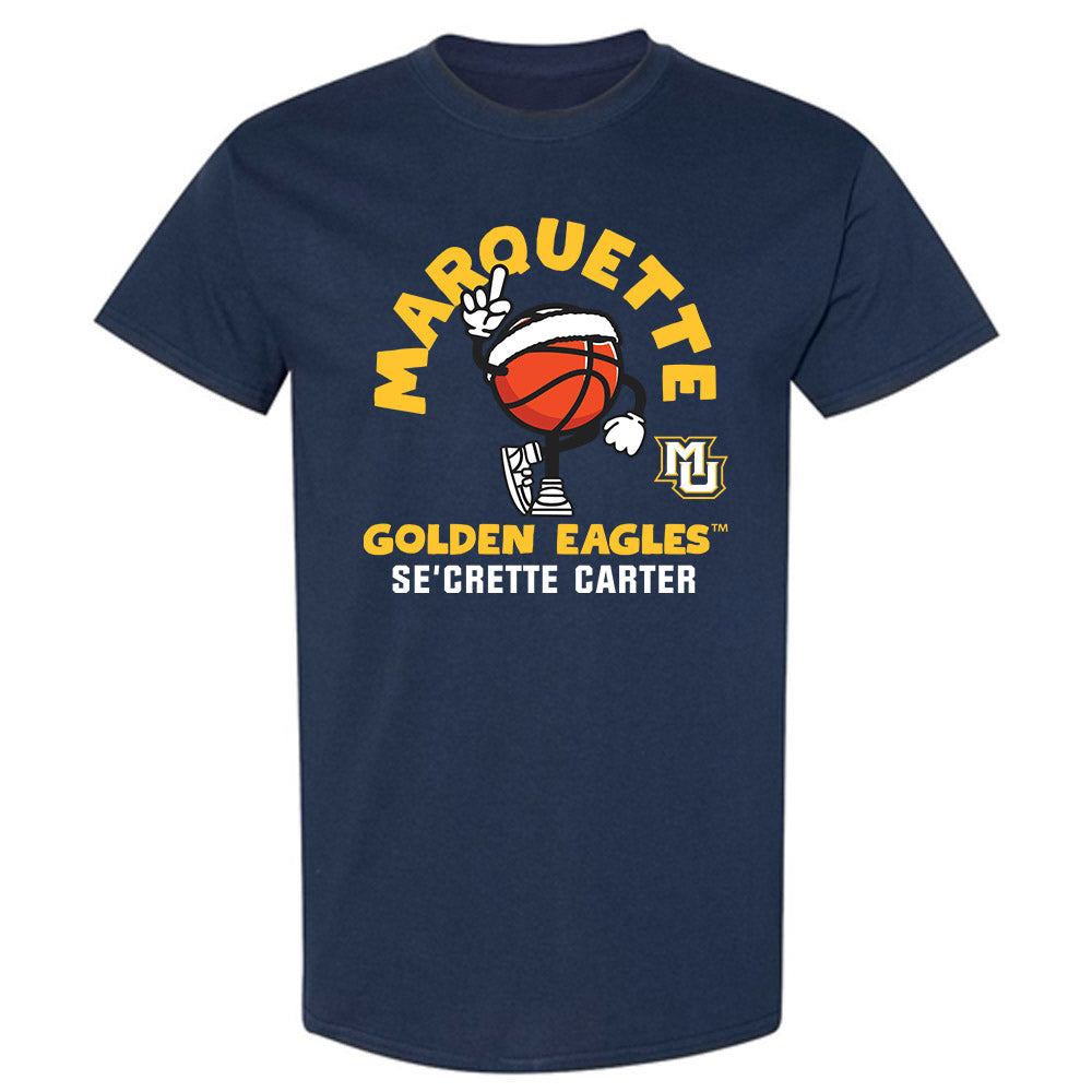 Marquette - NCAA Women's Basketball : Se'Crette Carter - Fashion Shersey T-Shirt-0
