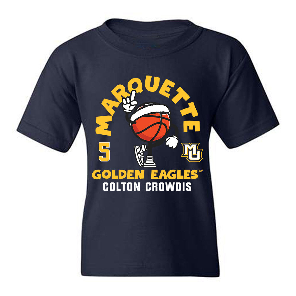 Marquette - NCAA Men's Basketball : Colton Crowdis - Fashion Shersey Youth T-Shirt-0