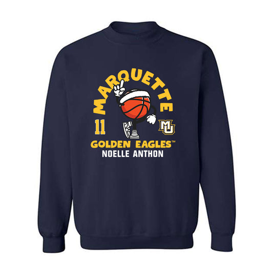 Marquette - NCAA Women's Basketball : Noelle Anthon - Fashion Shersey Crewneck Sweatshirt-0