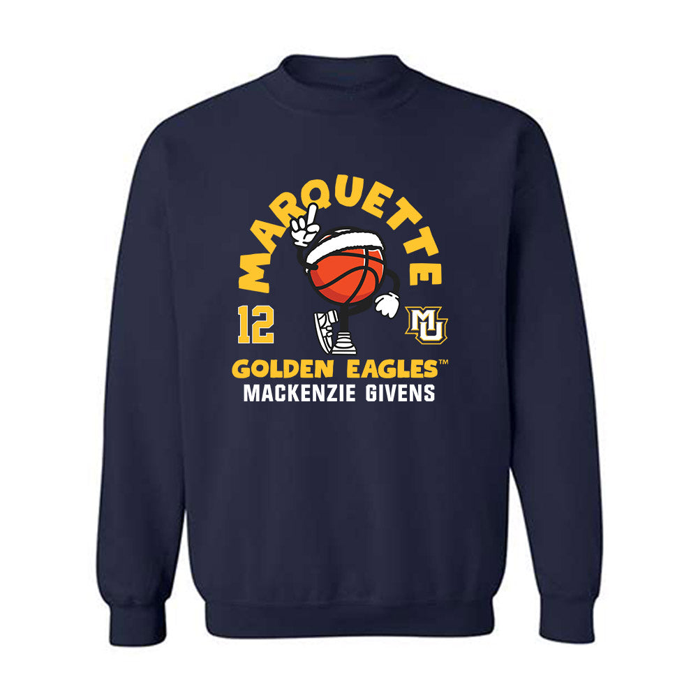 Marquette - NCAA Women's Basketball : Mackenzie Givens - Fashion Shersey Crewneck Sweatshirt-0