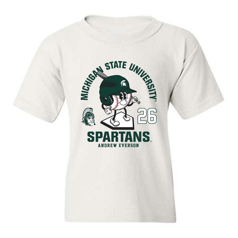 Michigan State - NCAA Baseball : Andrew Everson - Youth T-Shirt-0