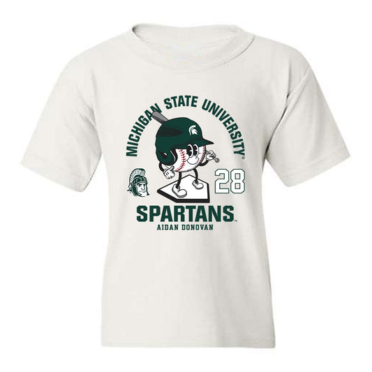 Michigan State - NCAA Baseball : Aidan Donovan - Youth T-Shirt-0