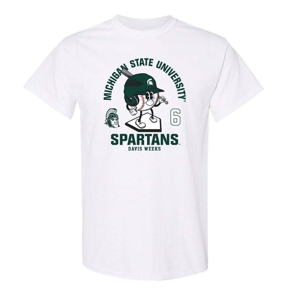 Michigan State - NCAA Baseball : Davis Weeks - T-Shirt-0