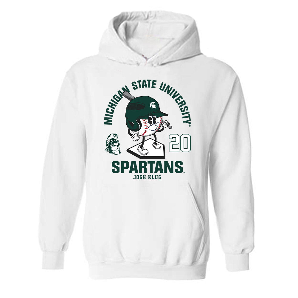 Michigan State - NCAA Baseball : Josh Klug - Hooded Sweatshirt-0