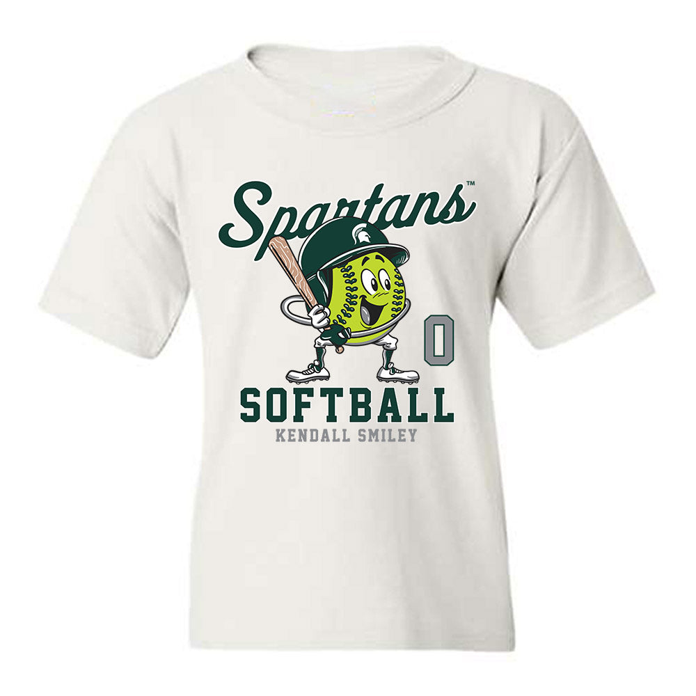 Michigan State - NCAA Softball : Kendall Smiley - Fashion Shersey Youth T-Shirt-0