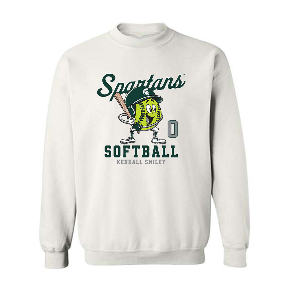 Michigan State - NCAA Softball : Kendall Smiley - Fashion Shersey Crewneck Sweatshirt-0