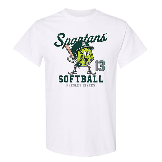 Michigan State - NCAA Softball : Presley Rivers - Fashion Shersey T-Shirt-0