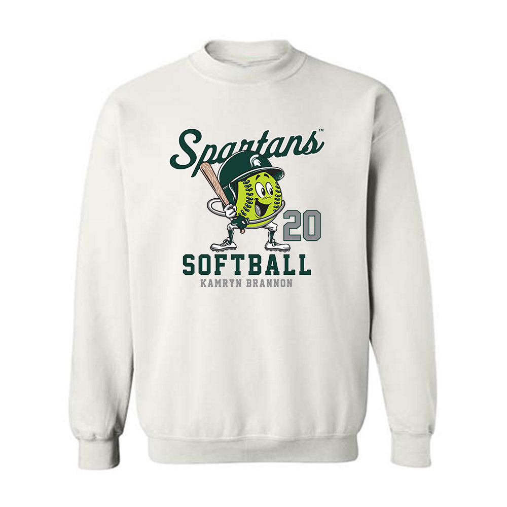 Michigan State - NCAA Softball : Kamryn Brannon - Fashion Shersey Crewneck Sweatshirt-0
