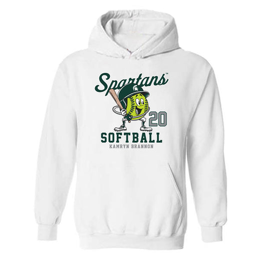 Michigan State - NCAA Softball : Kamryn Brannon - Fashion Shersey Hooded Sweatshirt-0