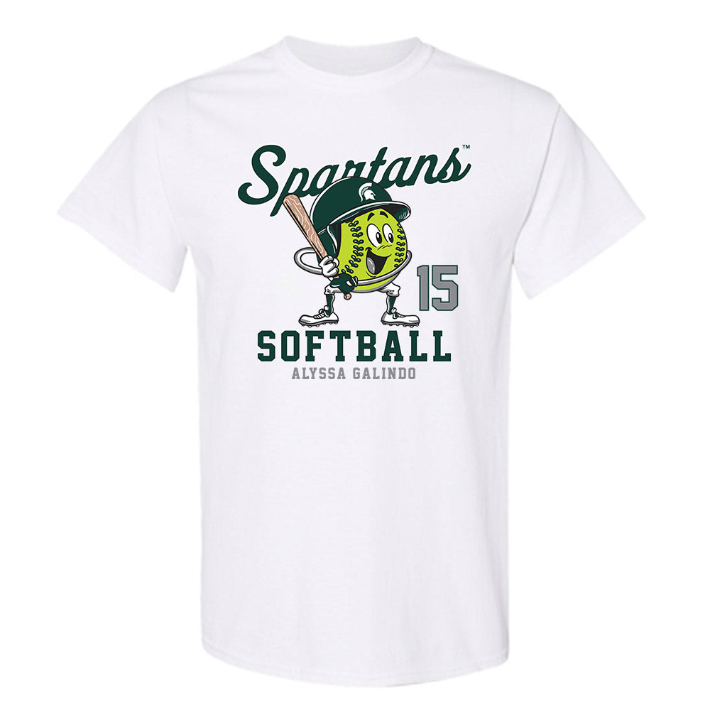 Michigan State - NCAA Softball : Alyssa Galindo - Fashion Shersey T-Shirt-0