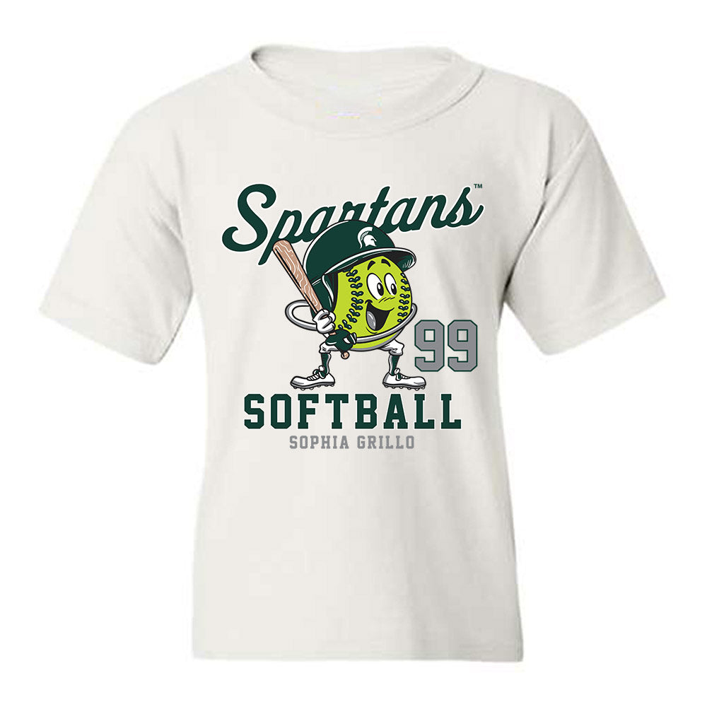 Michigan State - NCAA Softball : Sophia Grillo - Fashion Shersey Youth T-Shirt-0