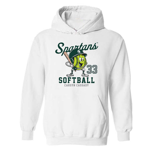 Michigan State - NCAA Softball : Carsyn Cassady - Fashion Shersey Hooded Sweatshirt-0