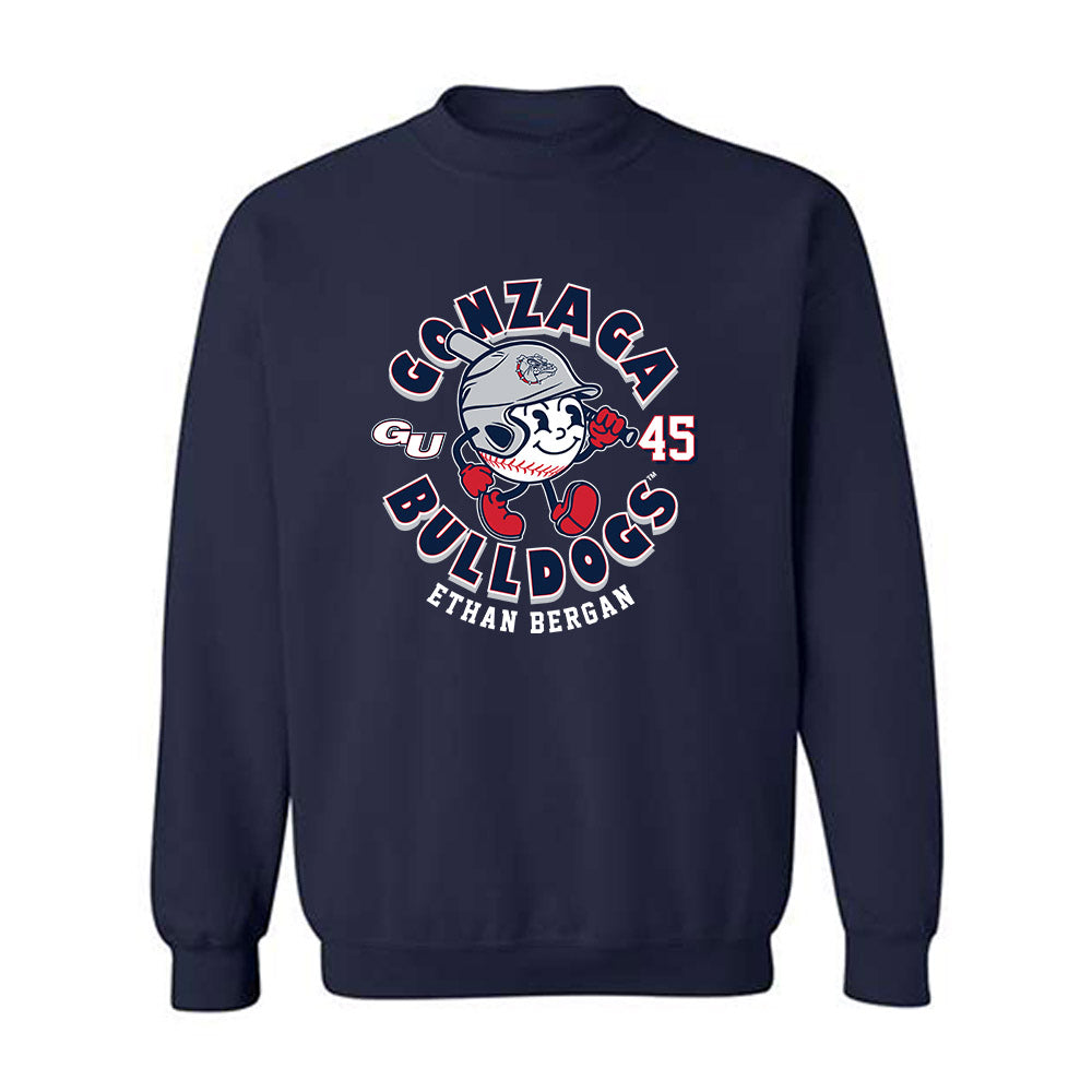 Gonzaga - NCAA Baseball : Ethan Bergan - Fashion Shersey Crewneck Sweatshirt-0