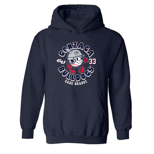 Gonzaga - NCAA Baseball : Gabe Brabec - Fashion Shersey Hooded Sweatshirt-0