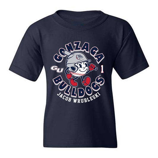 Gonzaga - NCAA Baseball : Jacob Wrubleski - Fashion Shersey Youth T-Shirt-0